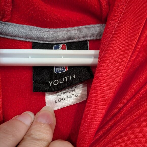 NBA Toronto Raptors Basketball Hoodie Red Black Size Large - Picture 2 of 3